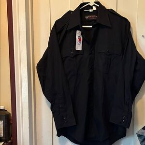 NOSWT Perfection Uniform Shirt Sz 16/33 First Responders Police Nanotex Fabric
